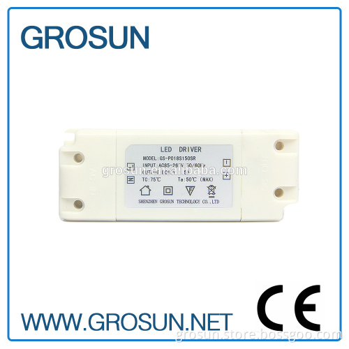China Supplier Isolated Output 100-240Vac Led Transformer 18W 12V Led Driver for sell